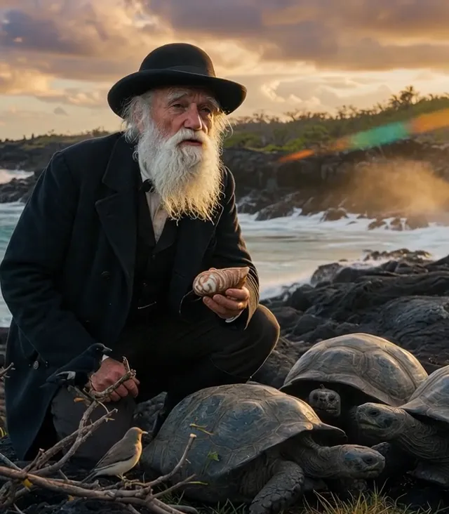 Portrait of Charles Darwin