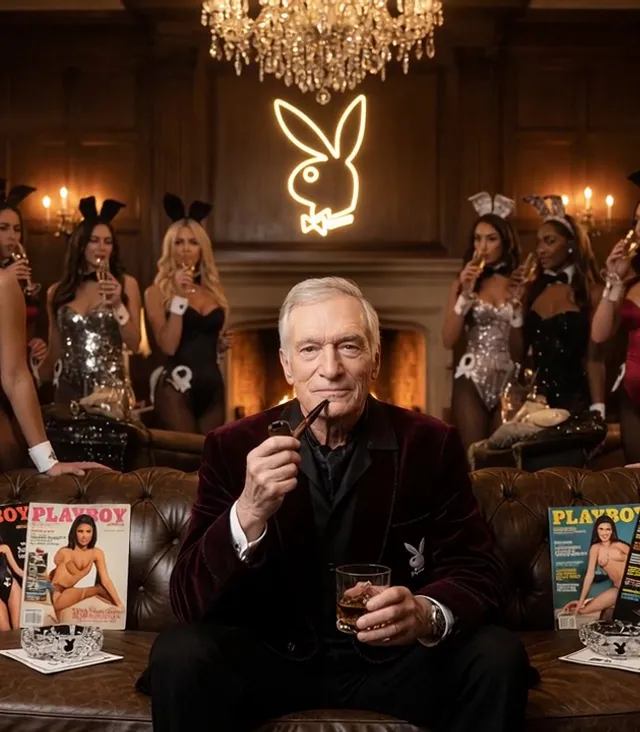 Portrait of Hugh Hefner