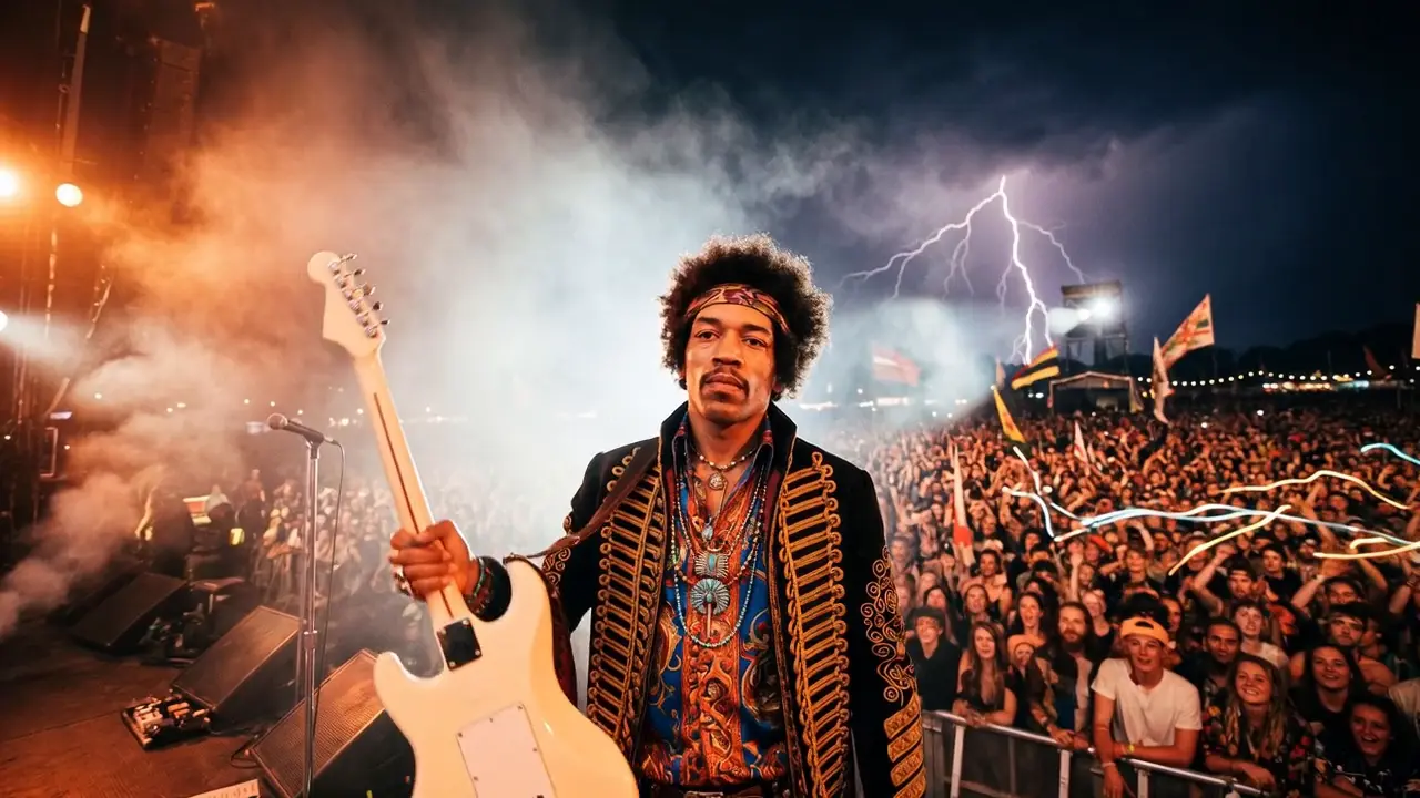 Portrait of Jimi Hendrix