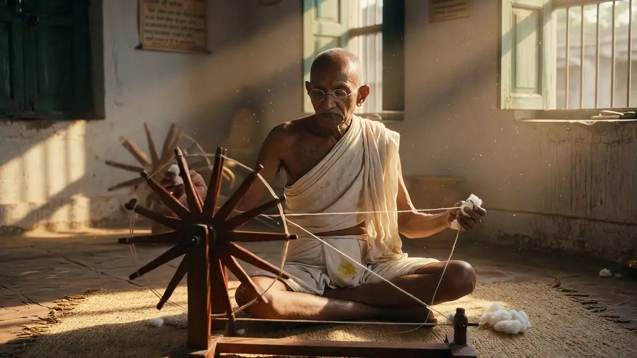 Portrait of Mahatma Gandhi