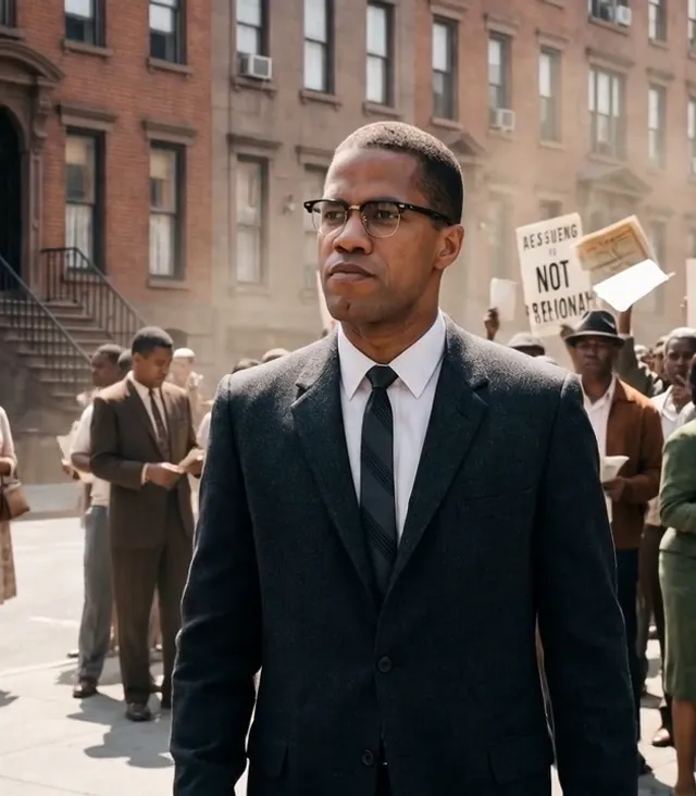 Portrait of Malcolm X
