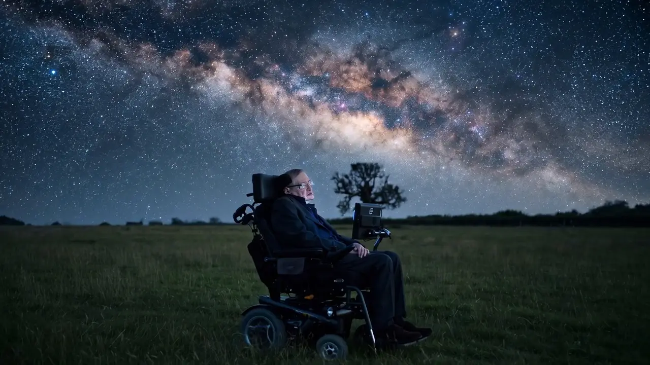 Portrait of Stephen Hawking